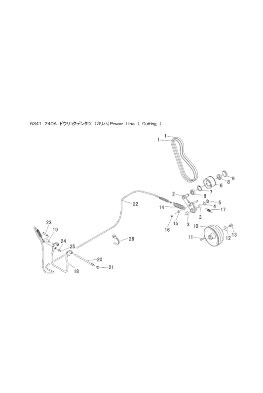 本体 FIG15 動力伝達(刈刃)