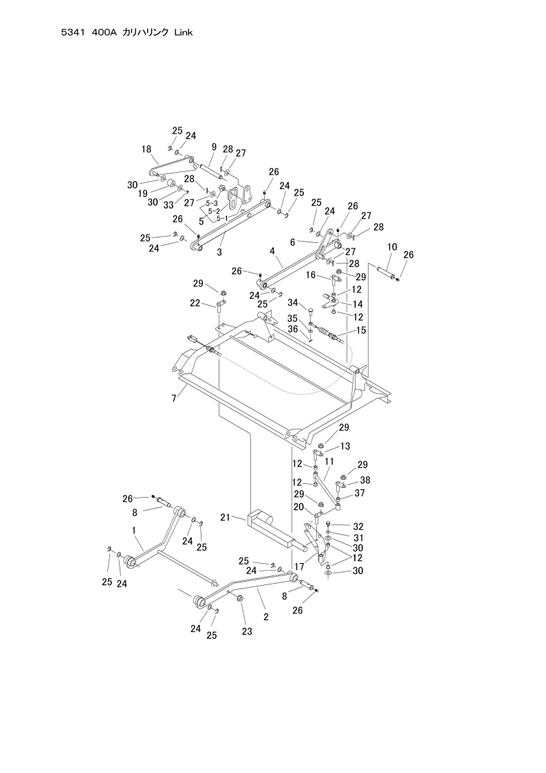 本体 FIG27 刈刃リンク