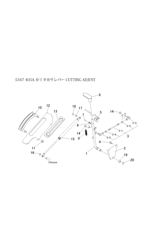 本体 FIG29 刈高レバー