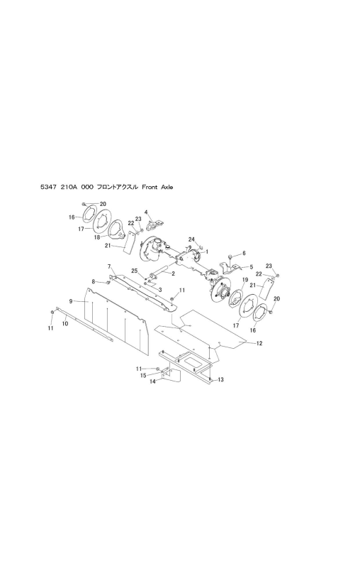 本体 FIG14 フロントアクスル