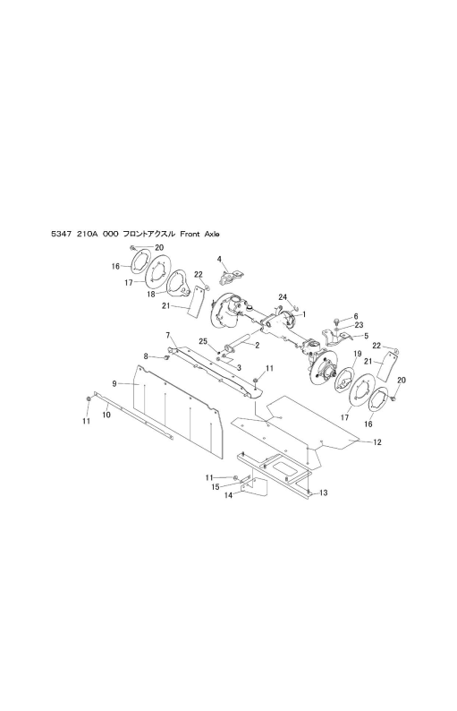 本体 FIG12 フロントアクスル