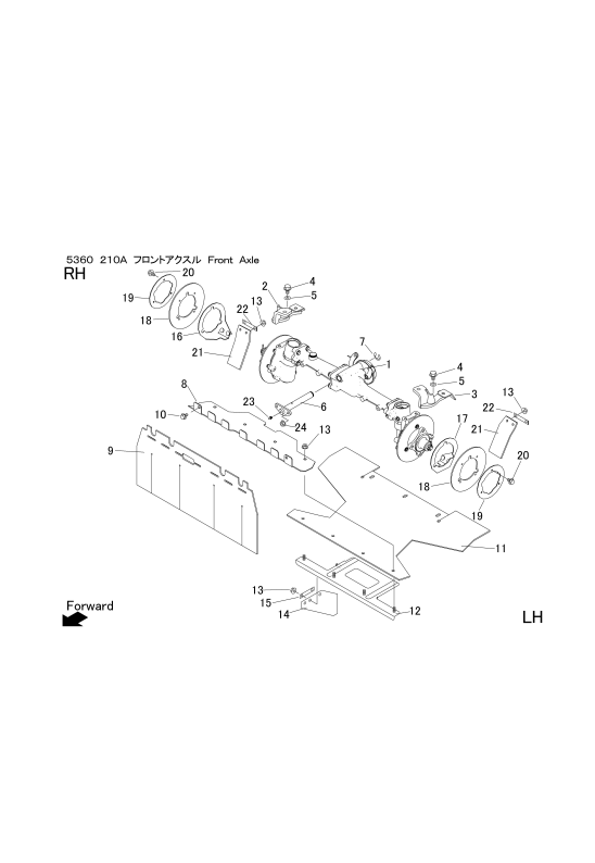 本体 FIG11 フロントアクスル