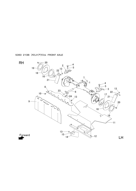 本体 FIG13 フロントアクスル