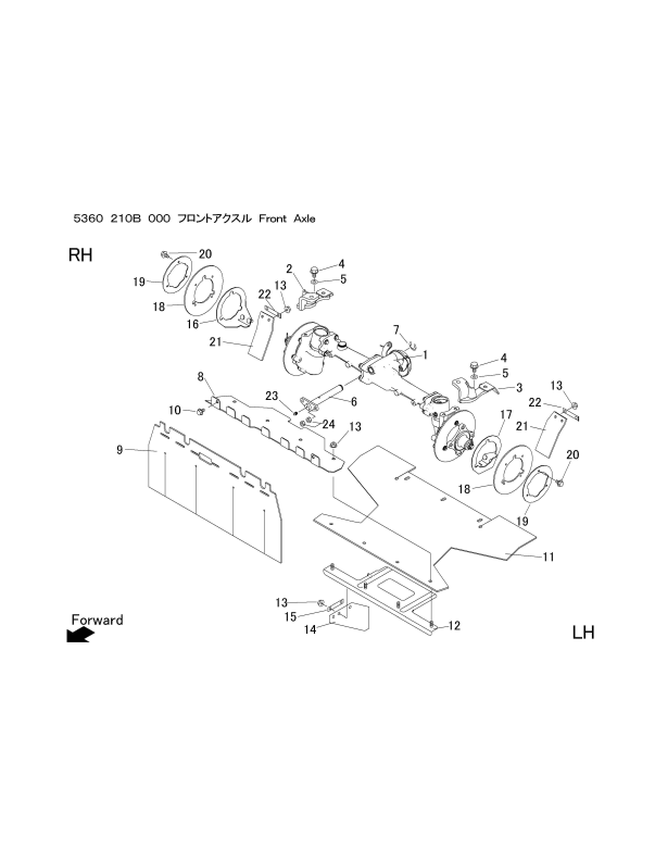 本体 FIG12 フロントアクスル