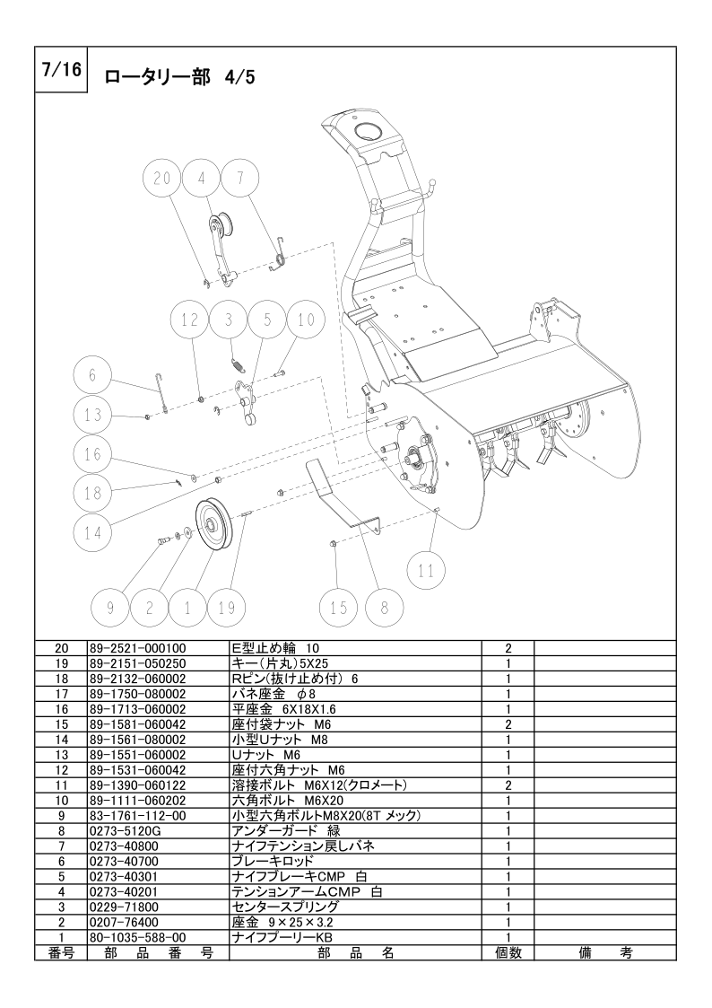 ロータリー部 4/5