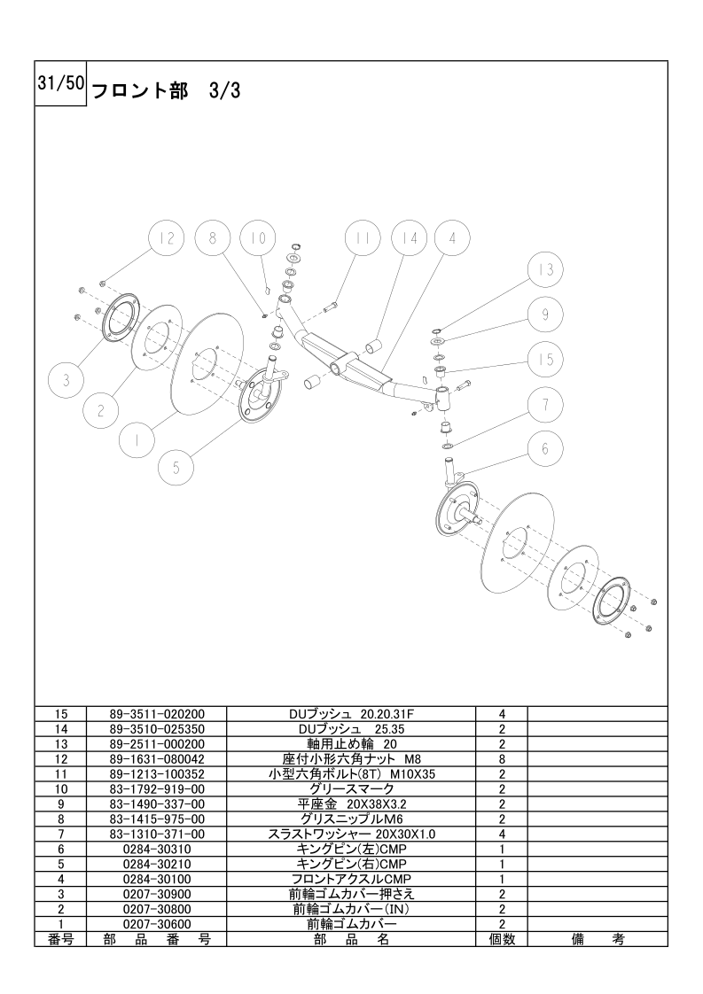 フロント部 3/3
