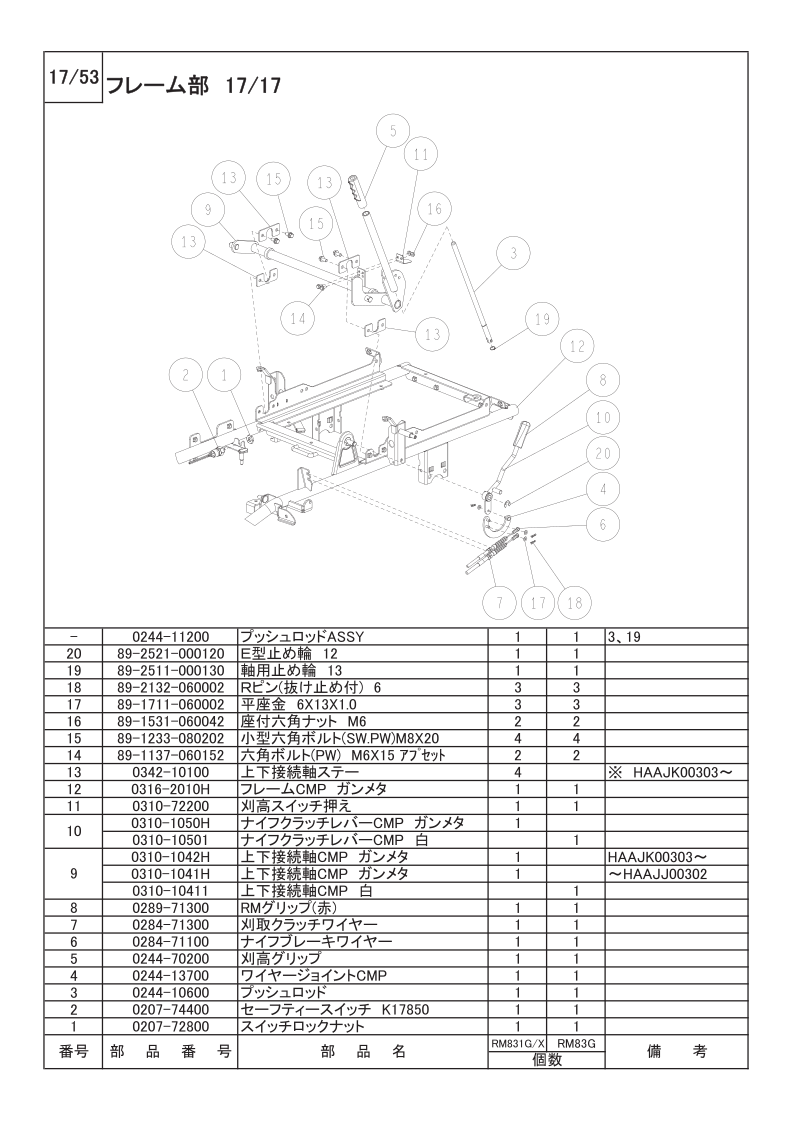 フレーム部 17/17
