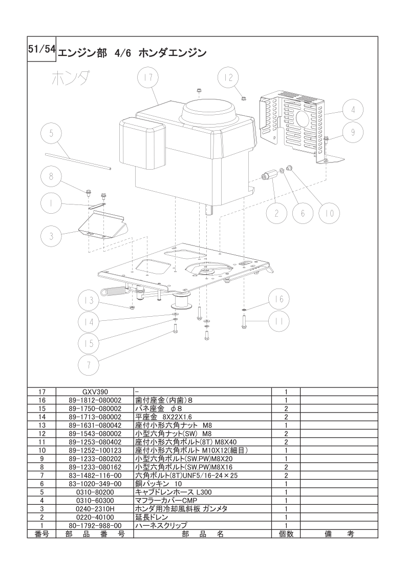 エンジン部 4/6（ホンダエンジン）