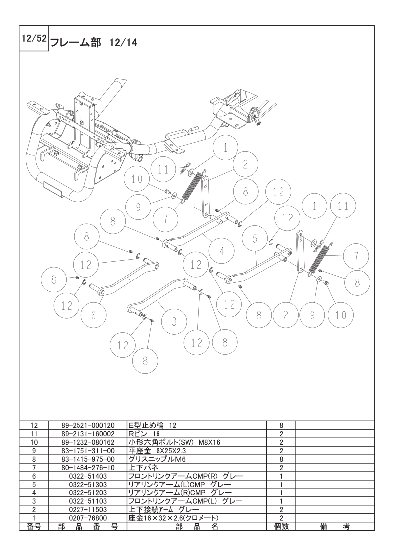 フレーム部 12/14