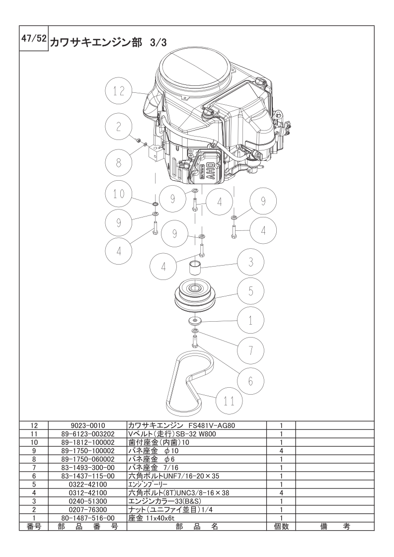 カワサキエンジン部 3/3