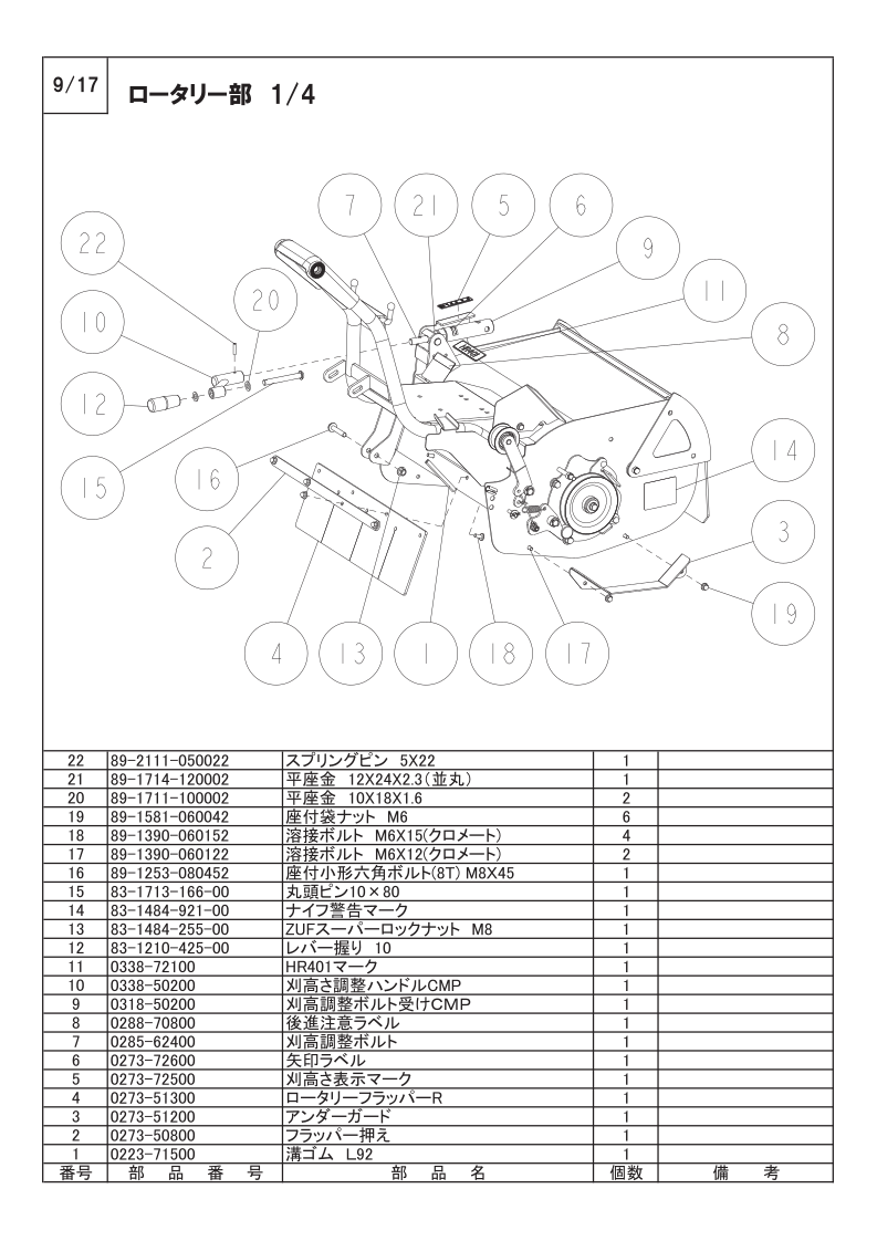ロータリー部 1/4