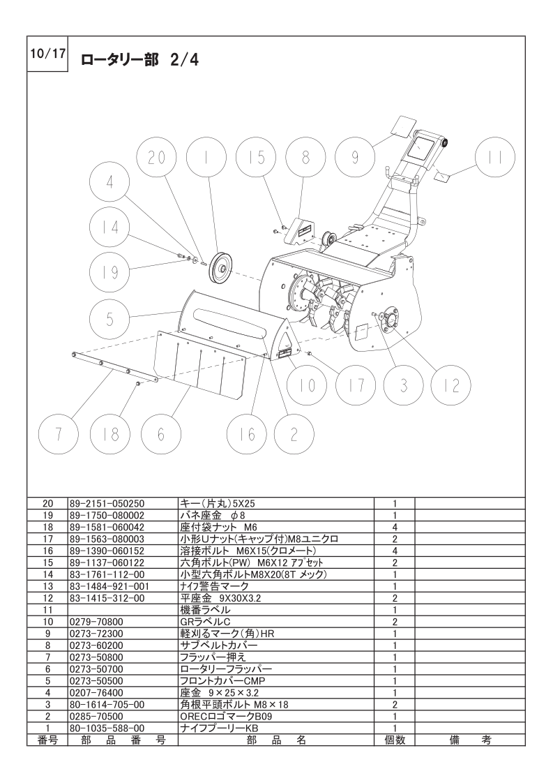 ロータリー部 2/4