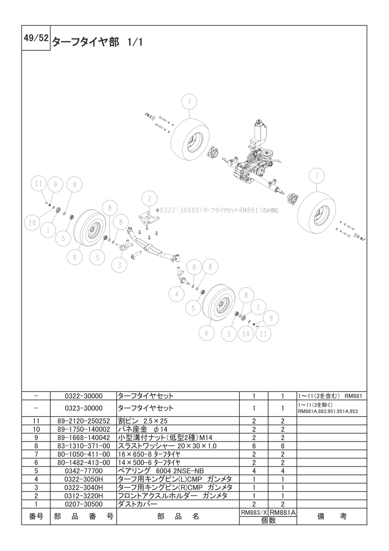 ターフタイヤ部 1/1