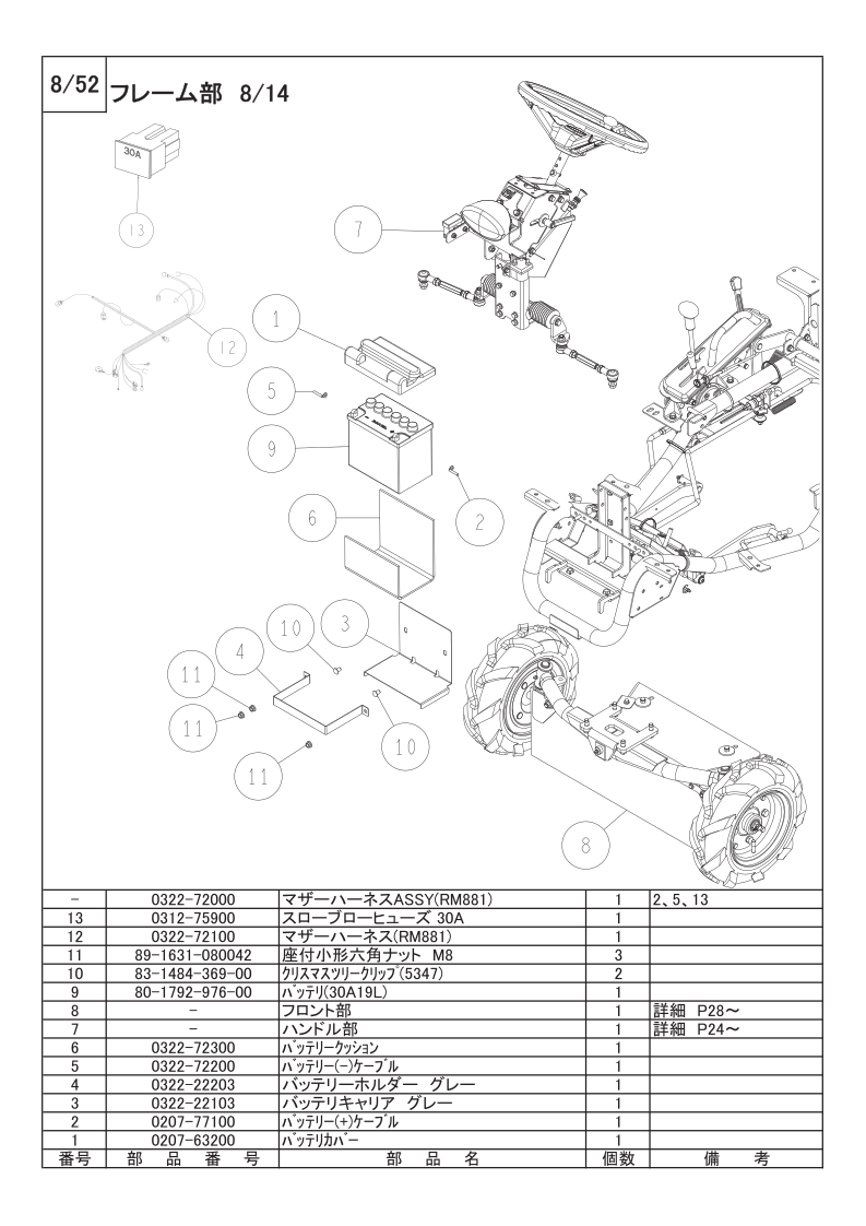 フレーム部 8/14