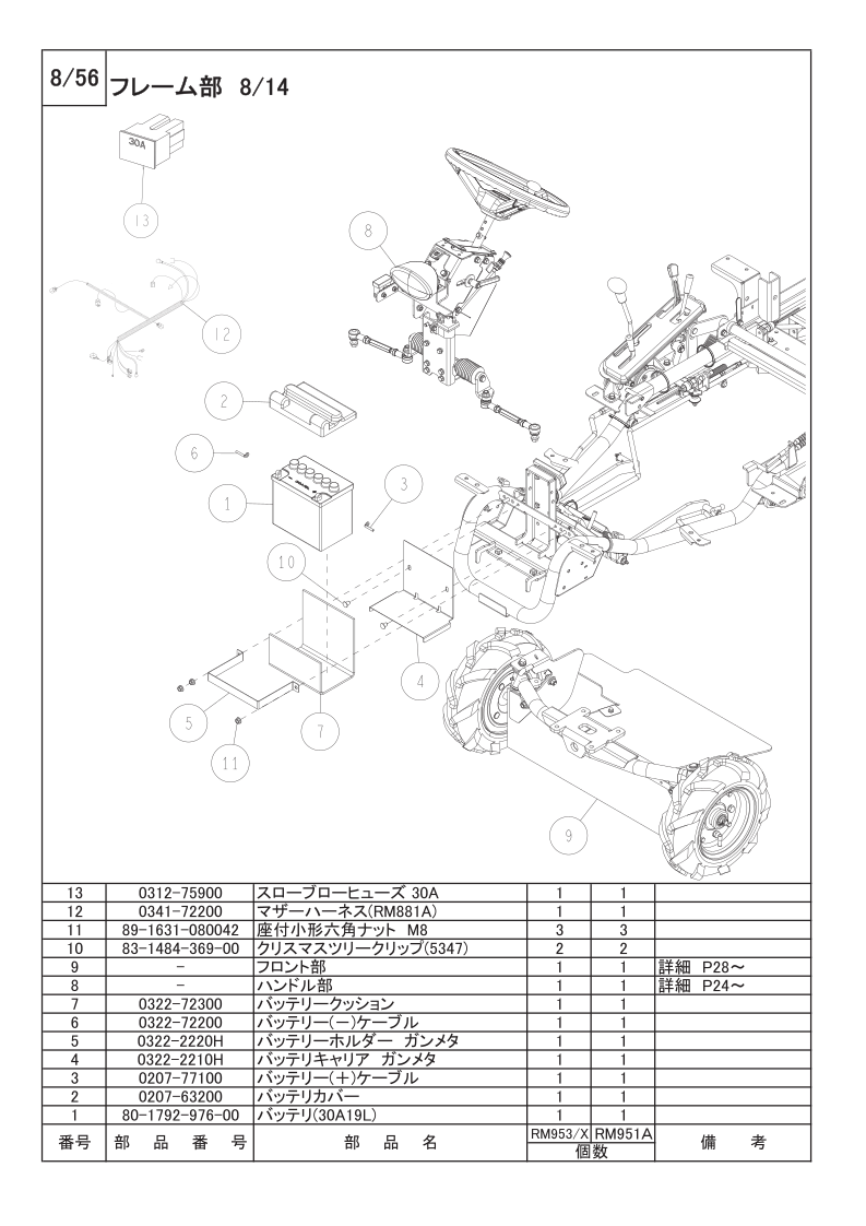 フレーム部 8/14